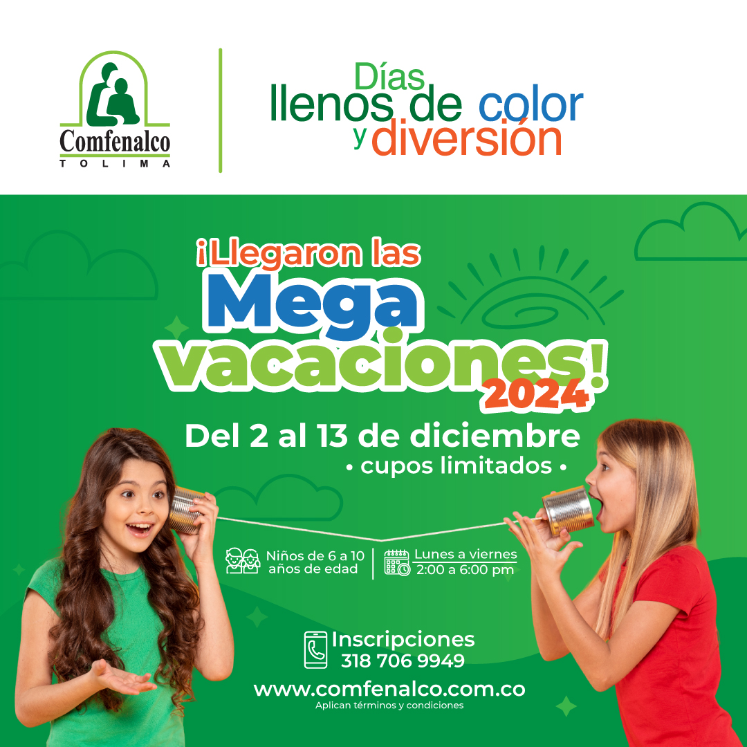 Niña emocionada comunicando a otra niña que llegaron las mega vacaciones