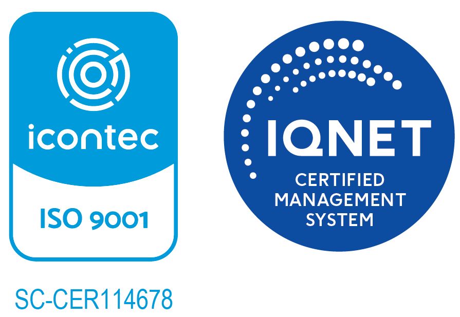 Sellos de certificación ICONTEC ISO 9001